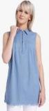 Vero Moda Blue Solid Tunic women