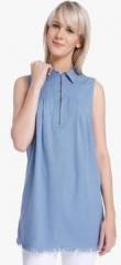 Vero Moda Blue Solid Tunic women