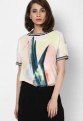 Vero Moda Grey Printed T Shirt women