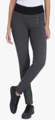 Vero Moda Grey Solid Leggings women