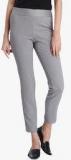 Vero Moda Light Grey Solid Chinos women