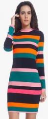 Vero Moda Multicoloured Striped Bodycon Dress women