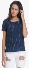 Vero Moda Navy Blue Printed Blouse women