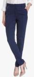 Vero Moda Navy Blue Solid Regular Fit Chinos women