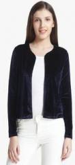 Vero Moda Navy Blue Solid Shrug women