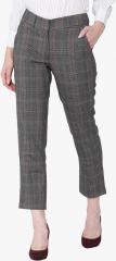 Vero Moda Olive Checked Slim Fit Chinos women