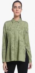 Vero Moda Olive Printed Shirt women