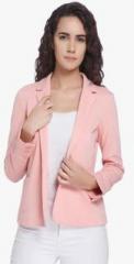 Vero Moda Pink Solid Fitted Blazer women