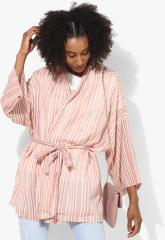 Vero Moda Pink Striped Shrug women