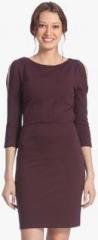 Vero Moda Purple Colored Solid Bodycon Dress women