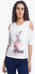 Vero Moda White Graphic T Shirt women