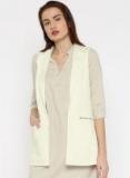 Vero Moda White Open Front Sleeveless Jacket