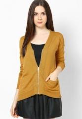 Vero Moda Yellow Long Sleeve Cardigan women