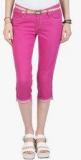 Vibe Pink Cotton Capri