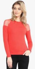 Vibe Red Cotton Sweater