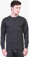 Vimal Jonney Dark Grey Solid Thermal Top men