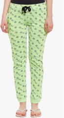 Vimal Jonney Green Printed Loungewear Pant women