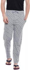 Vimal Jonney Grey Melange Printed Pyjama men