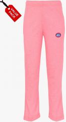 Vimal Jonney Pack Of 2 Peach & Purple Straight Fit Track Pants girls