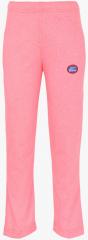 Vimal Jonney Peach Solid Regular Track Pant girls