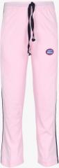 Vimal Jonney Pink Solid Regular Track Pant girls