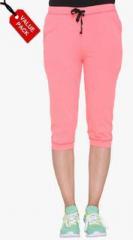 Vimal Multicoloured Solid Capris women