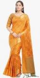 Viva N Diva Mustard Printed Saree Women