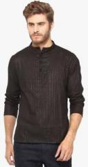 Vivid India Black Printed Kurta men