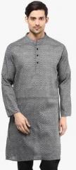 Vivid India Grey Printed Kurta men