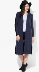 W Blue Solid Shrug women