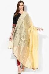 W Golden Solid Dupatta women