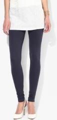 W Navy Blue Solid Churidar women