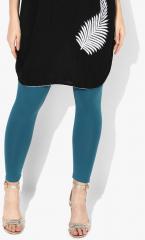 W Teal Solid Leggings women