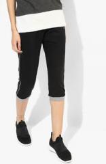 West Vogue By Zivame Black Solid Capri women