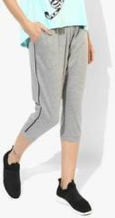 West Vogue By Zivame Grey Solid Capri women