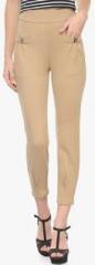 Westwood Beige Solid Jeggings women