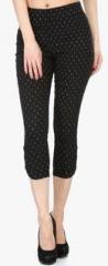 Westwood Black Printed Capri women