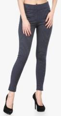 Westwood Navy Blue Printed Jeggings women