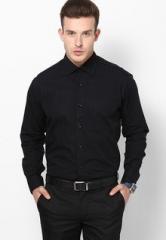 Wills Lifestyle Black Formal Shirt men