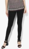 Wills Lifestyle Black Solid Jeggings women