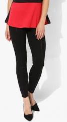 Wills Lifestyle Black Solid Leggings women