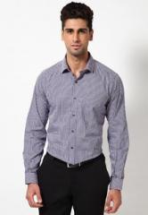 Wills Lifestyle Blue Slim Fit Formal Shirt men