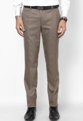 Wills Lifestyle Brown Formal Trouser men