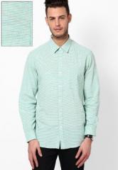 Wills Lifestyle Green Casual Shirt men