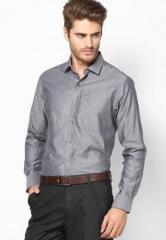 Wills Lifestyle Grey Formal Shirt men