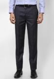 Wills Lifestyle Navy Blue Formal Trouser Men