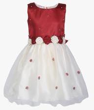 Winakki Kids Maroon Party Dress girls