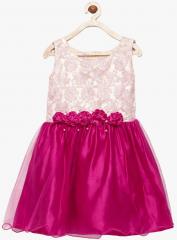 Winakki Magenta Embellished Party Dress girls