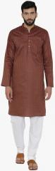 Wintage Red Striped Kurta Pyjama men