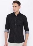 Wrangler Black Self Pattern Casual Shirt men